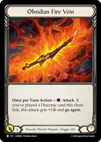 Obsidian Fire Vein - GEM005 - GEM Pack 1 - Flesh and Blood TCG card