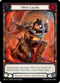 Affirm Loyalty - GEM012 - GEM Pack 1 - Flesh and Blood TCG card