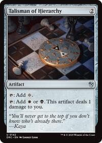 Talisman of Hierarchy - Commander: Aetherdrift - Magic: The Gathering card