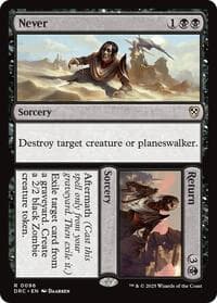 Never // Return - Commander: Aetherdrift - Magic: The Gathering card