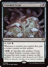 Crowded Crypt - Commander: Aetherdrift - Magic: The Gathering card
