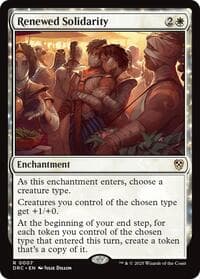Renewed Solidarity - Commander: Aetherdrift - Magic: The Gathering card