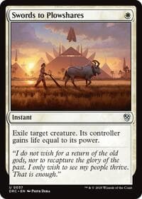 Swords to Plowshares - Commander: Aetherdrift - Magic: The Gathering card
