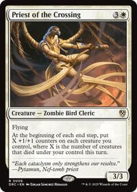 Priest of the Crossing - Commander: Aetherdrift - Magic: The Gathering card