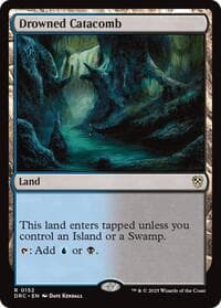 Drowned Catacomb - Commander: Aetherdrift - Magic: The Gathering card