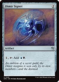 Dimir Signet - Commander: Aetherdrift - Magic: The Gathering card