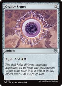 Orzhov Signet - Commander: Aetherdrift - Magic: The Gathering card