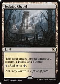Isolated Chapel - Commander: Aetherdrift - Magic: The Gathering card