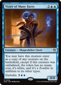 Vizier of Many Faces - Commander: Aetherdrift - Magic: The Gathering card