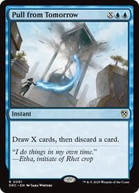 Pull from Tomorrow - Commander: Aetherdrift - Magic: The Gathering card