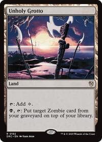 Unholy Grotto - Commander: Aetherdrift - Magic: The Gathering card