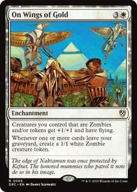 On Wings of Gold - Commander: Aetherdrift - Magic: The Gathering card