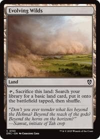 Evolving Wilds (0153) - Commander: Aetherdrift - Magic: The Gathering card