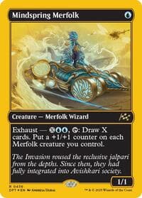 Mindspring Merfolk (First-Place Foil) - Aetherdrift - Magic: The Gathering card