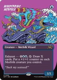 Mindspring Merfolk (Borderless) - Aetherdrift - Magic: The Gathering card