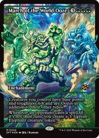 March of the World Ooze (Showcase) - Aetherdrift - Magic: The Gathering card