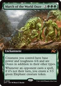 March of the World Ooze (Extended Art) - Aetherdrift - Magic: The Gathering card