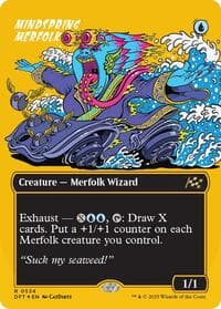 Mindspring Merfolk (Borderless) (First-Place Foil) - Aetherdrift - Magic: The Gathering card