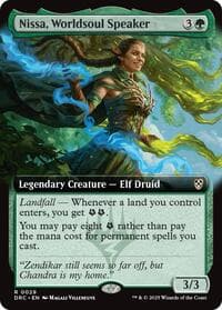 Nissa, Worldsoul Speaker (Extended Art) - Commander: Aetherdrift - Magic: The Gathering card