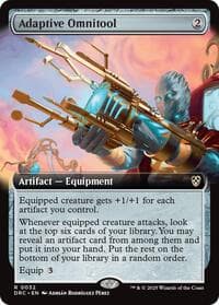 Adaptive Omnitool (Extended Art) - Commander: Aetherdrift - Magic: The Gathering card