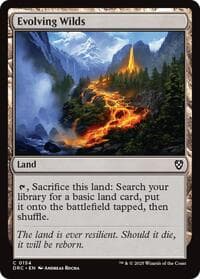 Evolving Wilds (0154) - Commander: Aetherdrift - Magic: The Gathering card