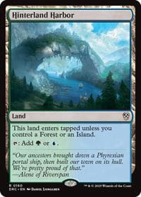 Hinterland Harbor - Commander: Aetherdrift - Magic: The Gathering card