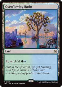 Overflowing Basin - Commander: Aetherdrift - Magic: The Gathering card