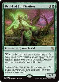 Druid of Purification - Commander: Aetherdrift - Magic: The Gathering card