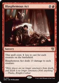 Blasphemous Act - Commander: Aetherdrift - Magic: The Gathering card