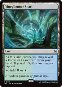 Vineglimmer Snarl - Commander: Aetherdrift - Magic: The Gathering card