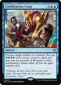 Confiscation Coup - Commander: Aetherdrift - Magic: The Gathering card