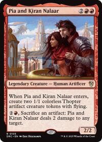 Pia and Kiran Nalaar - Commander: Aetherdrift - Magic: The Gathering card