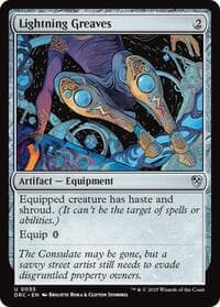 Lightning Greaves - Commander: Aetherdrift - Magic: The Gathering card
