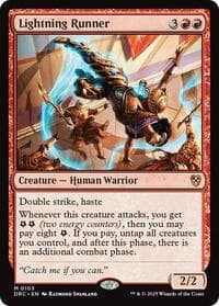 Lightning Runner - Commander: Aetherdrift - Magic: The Gathering card