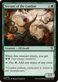 Servant of the Conduit - Commander: Aetherdrift - Magic: The Gathering card