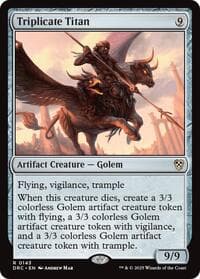 Triplicate Titan - Commander: Aetherdrift - Magic: The Gathering card