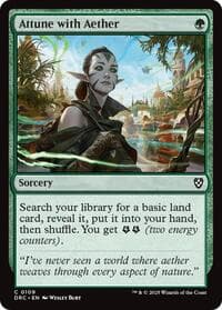 Attune with Aether - Commander: Aetherdrift - Magic: The Gathering card
