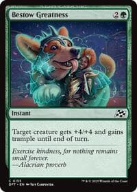 Bestow Greatness - Aetherdrift - Magic: The Gathering card
