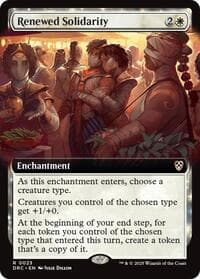 Renewed Solidarity (Extended Art) - Commander: Aetherdrift - Magic: The Gathering card