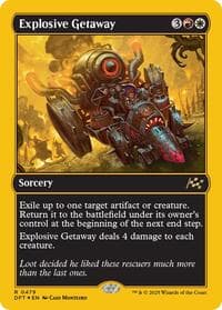 Explosive Getaway (First-Place Foil) - Aetherdrift - Magic: The Gathering card