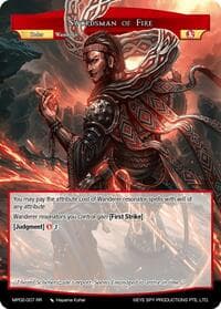 Swordsman of Fire // Dimension Brigade's Leader, Adelbert - Masterpiece Collection 02 "Fates Reunited!" - Force of Will card
