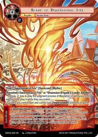Blade of Dimensional Fire - Masterpiece Collection 02 "Fates Reunited!" - Force of Will card