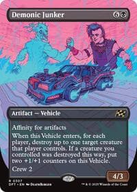 Demonic Junker (Borderless) - Aetherdrift - Magic: The Gathering card