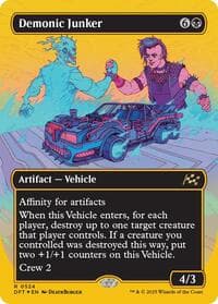 Demonic Junker (Borderless) (First-Place Foil) - Aetherdrift - Magic: The Gathering card
