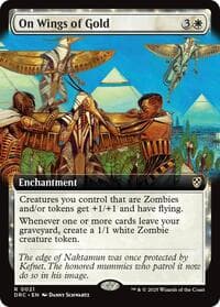 On Wings of Gold (Extended Art) - Commander: Aetherdrift - Magic: The Gathering card