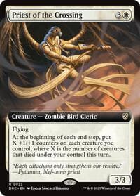 Priest of the Crossing (Extended Art) - Commander: Aetherdrift - Magic: The Gathering card