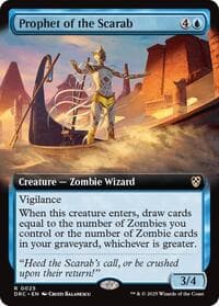 Prophet of the Scarab (Extended Art) - Commander: Aetherdrift - Magic: The Gathering card