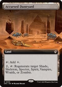 Accursed Duneyard (Extended Art) - Commander: Aetherdrift - Magic: The Gathering card