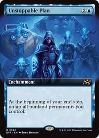 Unstoppable Plan (Extended Art) - Aetherdrift - Magic: The Gathering card