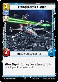 Red Squadron X-Wing - Jump to Lightspeed - Star Wars: Unlimited card